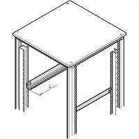 NVent SCHROFF 21127198 19 inch Rails voor patchkast