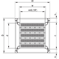 NVent SCHROFF 22117845 Schap (b x d) 600 mm x 480 mm 1 stuk(s)