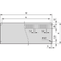 NVent SCHROFF 24576150 Achterwand 1 stuk(s)