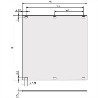 NVent SCHROFF 30818598 Frontpaneel 2 stuk(s)
