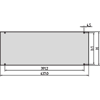NVent SCHROFF 30828055 Frontpaneel 1 stuk(s)