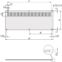 NVent SCHROFF 30849023 Achterplaat 2 stuk(s)