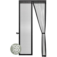 O'DADDY Deurgordijn Deluxe FIBER   Magnetisch Vliegengordijn 100x260 Zwart