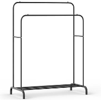 O'DADDYÂ® Kledingrek metaal   dubbele buis tot 25 kg   110x54x150   zw