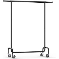 O'DADDYÂ® kledingrek op 4 grote wielen   tot 130 Kg stabiel   zwart