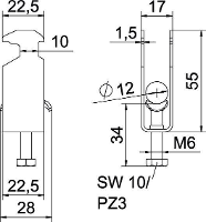 OBO Bettermann 1186003 Beugelklem 1 stuk(s)