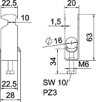 OBO Bettermann 1186010 Beugelklem 1 stuk(s)
