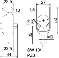OBO Bettermann 1186216 Beugelklem 1 stuk(s)