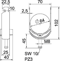 OBO Bettermann 1186262 Beugelklem 1 stuk(s)