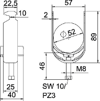 OBO Bettermann 1186449 Beugelklem 1 stuk(s)