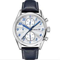 Ochstin Gq038b Fashion Men Quartz Watch Elegant Leather Strap Business Watch