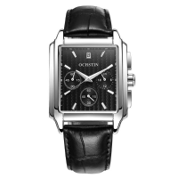 Ochstin Gq063 Luxury Men Quartz Watch Fashion Rectangle Case Business Watch