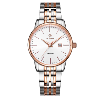 Ochstin Lq015b Fashionable Auto Date Ladies Wristwatch Stainless Steel Band Quartz Movement Watch