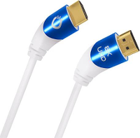 Oehlbach D1C42535 HDMI kabel HDMI Aansluitkabel HDMI A stekker, HDMI A stekker 1.00 M Wit 8K UHD, Afgeschermd (drievoudig)