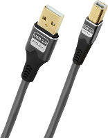 Oehlbach D1C9377 USB kabel USB 2.0 USB A stekker, USB B stekker 5 m Antraciet