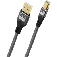 Oehlbach D1C9379 USB kabel USB 2.0 USB A stekker, USB B stekker 10 m Antraciet