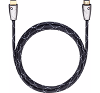 Oehlbach: Easy Connect Steel HDMI 0,75 meter   Zwart