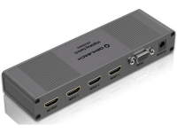 Oehlbach Highway Switch 1 tot 3 poorten HDMI switch Vergulde connectoren 3840 x 2160 pix