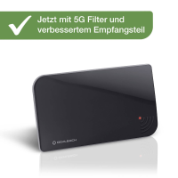 Oehlbach Scope Vision 5G DVB T2 Actieve DVB T/T2 platte antenne Binnen Zwart
