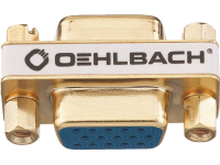 Oehlbach VGA Adapter [1x VGA bus   1x VGA bus] Goud Vergulde steekcontacten