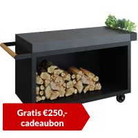 OFYR Mise en Place Table Black 135 PRO Donker Grijs Keramiek tafel