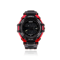 Ohsen Ad1302 Men Waterproof Sport Calendar Rubber Wrist Watch