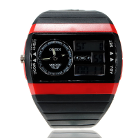 Ohsen Ad1305 Men Waterproof Stainless Steel Led Sport Watch