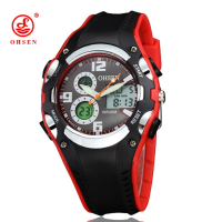 Ohsen Ad1309 Led Digital Analog Alarm Stopwatch Men Sport Wrist Watch