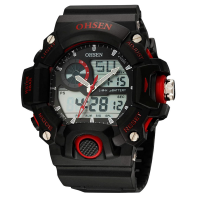 Ohsen Ad2808 Sport Analog Digital Watch Waterproof Army Military Men Wrist Watch