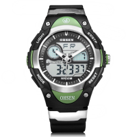 Ohsen Ad2819 Backlight Sport Round Dial Military Men Quartz Watch