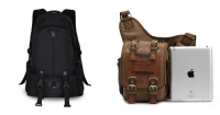 Oiwas Mens Womens Nylon Outdoor Notebook Laptop Backpack Bag
