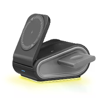 OJD 133 15W Magnetische Draadloze Oplader Snelle Draadloze Oplaadstandaard met Nachtlampje voor Smartphone voor iPhone 1