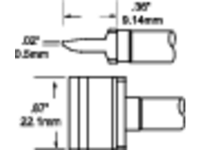 Oki By Metcal Rfp Bl3 Soldeerpunt Potloodvorm Grootte Soldeerpunt 0.5 Mm Lengte Soldeerpunt 9.14 Mm