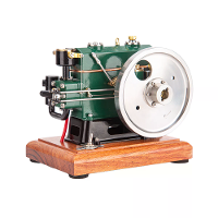 OKMO 1/8 3.6CC Mini Vintage Een Cilinder Viertakt Benzinemotor Model 1140 Basisversie Wetenschappelijke Ontdekkingsspeel