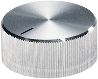 OKW A1418261 A1418261 Draaiknop Aluminium (Ø x h) 17.8 Mm x 12 mm 1 stuk(s)