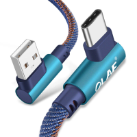 OLAF 3A USB A tot Type C kabel snel opladen gegevensoverdracht koperen kernlijn 1M/2M lang voor Huawei Mate50 voor Samsu