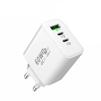 APD 60 60W 3 poorts USB PD oplader Dual USB C+USB A PD QC3.0 Snellader Muuradapter EU stekker US stekker voor iPhone 12