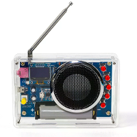 OLED Display Radio Kit 87 108MHz met 18650 Oplaadbare Batterij Geavanceerde RDA5807 Module Automatische Stationszoekfunc