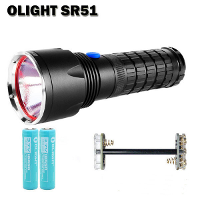 Olight Sr51 Intimeidator Cree Xm L2 Led Flashlight With 2x18650