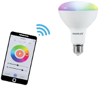 Omnilux 88000020 LED lamp Energielabel F (A   G) E27 9 W Warmwit tot koudwit (Ø x l) 95 mm x 130 mm 1 stuk(s)