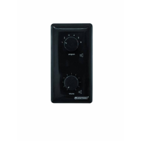 Omnitronic 80711089 Inbouw (in muur of meubel) PA volumeregelaar en  programmakiezer Zwart