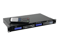 Omnitronic DMP 103RDS DJ dubbele mediaspeler 19 inch