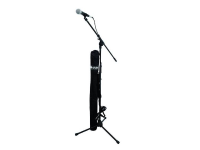 Hand Microfoonset Omnitronic Zendmethode:Kabelgebonden Incl. Kabel, Incl. Standaard, Incl. Klem, Incl. Tas