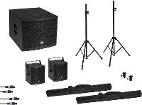 Omnitronic Molly 2.1 Actieve PA luidsprekerset Incl. Subwoofer, Bluetooth
