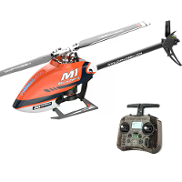 OMPHOBBY M1 V1 2.4G 6CH 3D Aerobatische Dubbele Borstelloze Direct Drive Motor RC Helicopter Gebouwd in SFHSS Protocol