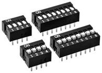 Omron A6E 4104 N DIP schakelaar Aantal polen 4 THT 1 stuk(s) Bag