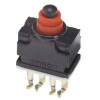 Omron D2GW A02F Microschakelaar 13.5 V/DC 0.01 A 1x aan/(uit) 1 stuk(s) Bag