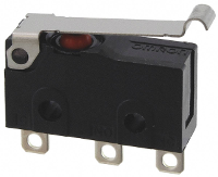 Omron D2SW 01L3H Microschakelaar 30 V/DC 0.1 A 1x aan/(aan) 1 stuk(s) Bag