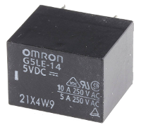 Omron G5LE 14 DC5 Powerrelais 5 V/DC 8 A 1x wisselcontact 1 stuk(s) Bag