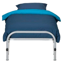 Onderschuifbed Pascal   aluminiumkleur   90x200 cm   Leen Bakker